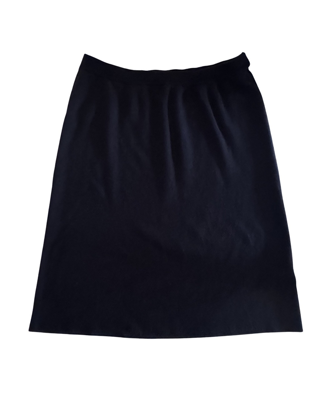 BCBGMAXAZRIA Womens S Black Stretch Knit Pencil Skirt Rayon Nylon Pull On